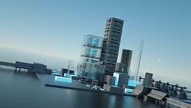 未来智能建筑物联网智能城市CG动画视频的预览图